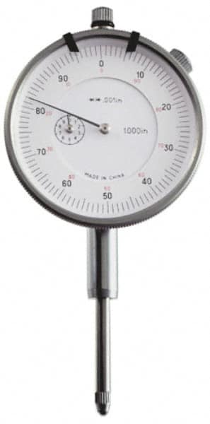 Value Collection - 1/4" Range, 0-100 Dial Reading, 0.001" Graduation Dial Drop Indicator - 1-37/64" Dial, Revolution Counter - Makers Industrial Supply