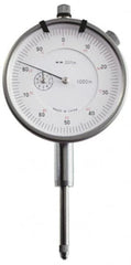 Value Collection - 1/4" Range, 0-100 Dial Reading, 0.001" Graduation Dial Drop Indicator - 1-37/64" Dial, Revolution Counter - Makers Industrial Supply