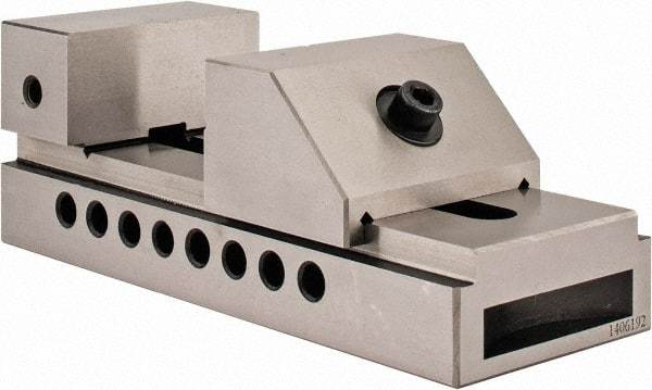 Interstate - 2-7/8" Jaw Width, 4" Jaw Opening Capacity, 1-3/8" Jaw Height, Toolmaker's Vise - Flat Jaw, 0.005mm Parallelism, 0.0051mm Squareness, 7-1/2" OAL x 2.938" OAW x 2-5/8" OAH - Makers Industrial Supply