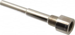 Alloy Engineering - 6 Inch Overall Length, 1/2 Inch Thread, 316 Stainless Steel Standard Thermowell - 4-1/2 Inch Insertion Length - Makers Industrial Supply