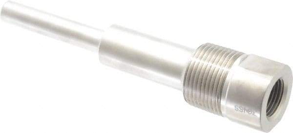 Alloy Engineering - 6 Inch Overall Length, 1 Inch Thread, 304 Stainless Steel Standard Thermowell - 4-1/2 Inch Insertion Length - Makers Industrial Supply