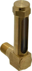 LDI Industries - 1-7/8 Inch Long Sight, 1/4 Inch Thread Size, Buna-N Seal Short Elbow, Vented Oil-Level Indicators and Gauge - 2-7/8 Inch Length to Center of Base - Makers Industrial Supply