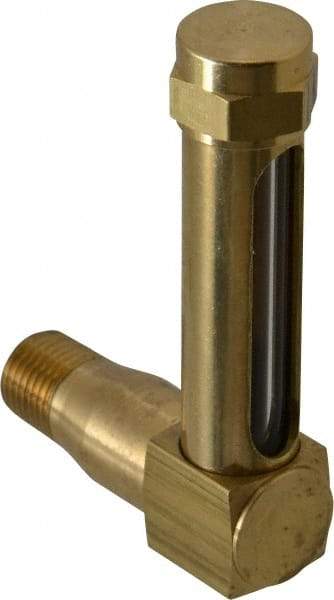 LDI Industries - 1-7/8 Inch Long Sight, 1/4 Inch Thread Size, Buna-N Seal Long Elbow, Vented Oil-Level Indicators and Gauge - 2-7/8 Inch Length to Center of Base - Makers Industrial Supply