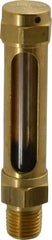 LDI Industries - 1-7/8 Inch Long Sight, 1/4 Inch Thread Size, Buna-N Seal Straight to Male Thread, Vented Oil-Level Indicators and Gauge - 3-1/2 Inch Length - Makers Industrial Supply