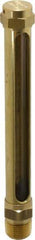 LDI Industries - 4-1/4 Inch Long Sight, 3/8 Inch Thread Size, Buna-N Seal Straight to Male Thread, Vented Oil-Level Indicators and Gauge - 6 Inch Length - Makers Industrial Supply