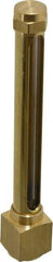 LDI Industries - 4-1/4 Inch Long Sight, 1/4 Inch Thread Size, Buna-N Seal Elbow to Female Thread, Vented Oil-Level Indicators and Gauge - 5-3/4 Inch Length to Center of Base - Makers Industrial Supply