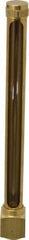 LDI Industries - 7-1/2 Inch Long Sight, 1/2 Inch Thread Size, Buna-N Seal Elbow to Female Thread, Vented Oil-Level Indicators and Gauge - 9 Inch Length to Center of Base - Makers Industrial Supply