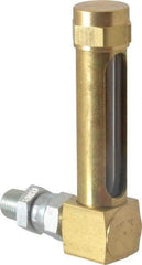 LDI Industries - 1-7/8 Inch Long Sight, 1/8 Inch Thread Size, Buna-N Seal Union Coupling, Vented Oil-Level Indicators and Gauge - 2-7/8 Inch Length to Center of Base - Makers Industrial Supply