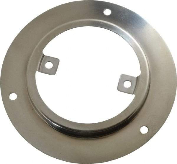 Ashcroft - 1/4 Thread, 3-1/2 Dial Diameter, Stainless Steel Case Material, Wall Flange Pressure Gauge Mounting Kit - 1% Accuracy, 316 Material Grade - Makers Industrial Supply