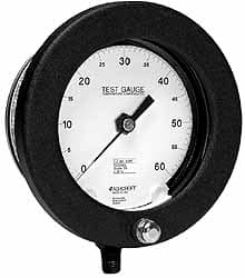 Ashcroft - 6" Dial, 1/4 Thread, 0-300 Scale Range, Pressure Gauge - Makers Industrial Supply