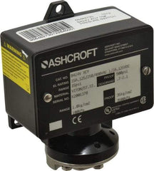 Ashcroft - 3 to 15 psi Adjustable Range, 500 Max psi, Watertight Single Setpoint - 1/4 Thread - Makers Industrial Supply