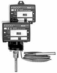 Ashcroft - 1 to 100°F, Watertight Single Setpoint Temp Switch - 10 Ft. Capillary - Makers Industrial Supply