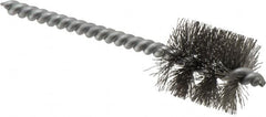 Schaefer Brush - 3/4 Inch Inside Diameter, 15/16 Inch Actual Brush Diameter, Carbon Steel, Power Fitting and Cleaning Brush - 3/16 Shank Diameter, 3-5/8 Inch Long, Twisted Wire Stem, 7/8 Inch Refrigeration Outside Diameter - Makers Industrial Supply