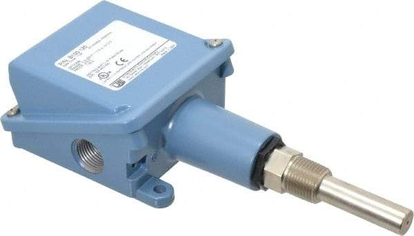 Made in USA - 0 to 225°F, Watertight Temp Switch - 1/2 x 1-7/8 Stem, 10 Resolution - Makers Industrial Supply