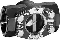 OPW Engineered Systems - 2 Inch, Bronze, Visi-Flo Sight Flow Indicator - 200 Max psi, 5-1/2 Inch Overall Length - Makers Industrial Supply