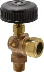 Conbraco - 350 psi Working Pressure, 125 Max psi, Bronze Liquid Level Gage Glass - 350°F Max Operating Temp, 3/8 Inch Thread, EPDM Seal - Makers Industrial Supply