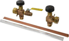 Conbraco - 400 psi Working Pressure, 250 Max psi, Bronze Liquid Level Gage Glass - 400°F Max Operating Temp, 3/4 Inch Thread, PTFE Seal - Makers Industrial Supply