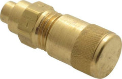 Parker - 500 Max psi, 3/16-3/8 Tube OD, 3 Way Solder Connector Access Valve - Brass - Makers Industrial Supply