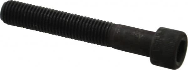 Made in USA - 5/16-24 UNF Hex Socket Drive, Socket Cap Screw - Alloy Steel, Black Oxide Finish, Partially Threaded, 2" Length Under Head - Makers Industrial Supply