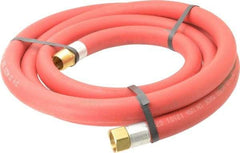 Alliance Hose & Rubber - 3/4" ID x 1-5/32" OD 10' Long Multipurpose Air Hose - MNPT x FNPT(Swivel) Ends, 300 Working psi, -40 to 190°F, 3/4" Fitting, Red - Makers Industrial Supply