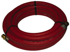 Alliance Hose & Rubber - 1-1/2" ID x 1-1/2" OD 25' Long Multipurpose Air Hose - MNPT x FNPT(Swivel) Ends, 150 Working psi, -40 to 190°F, 1-1/2" Fitting, Red - Makers Industrial Supply