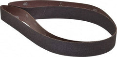 Norton - 1-1/2" Wide x 60" OAL, 40 Grit, Aluminum Oxide Abrasive Belt - Aluminum Oxide, Coarse, Coated, X Weighted Cloth Backing, Series R228 - Makers Industrial Supply