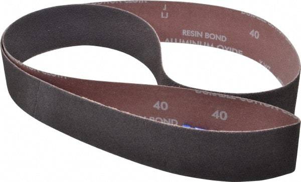 Norton - 2" Wide x 60" OAL, 40 Grit, Aluminum Oxide Abrasive Belt - Aluminum Oxide, Coarse, Coated, X Weighted Cloth Backing, Series R228 - Makers Industrial Supply