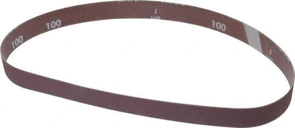 Norton - 1" Wide x 30" OAL, 100 Grit, Aluminum Oxide Abrasive Belt - Aluminum Oxide, Fine, Coated, X Weighted Cloth Backing, Series R283 - Makers Industrial Supply