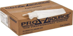 PRO-SOURCE - 0.6 mil Thick, Household/Office Trash Bags - 30" Wide x 36" High, Clear - Makers Industrial Supply