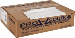 PRO-SOURCE - 0.6 mil Thick, Household/Office Trash Bags - 33" Wide x 39" High, Clear - Makers Industrial Supply