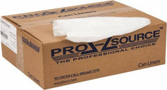 PRO-SOURCE - 0.6 mil Thick, Household/Office Trash Bags - 40" Wide x 46" High, Clear - Makers Industrial Supply