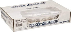 PRO-SOURCE - 0.8 mil Thick, Household/Office Trash Bags - 43" Wide x 48" High, Clear - Makers Industrial Supply