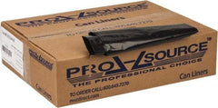 PRO-SOURCE - 1.25 mil Thick, Heavy-Duty Trash Bags - 33" Wide x 39" High, Black - Makers Industrial Supply