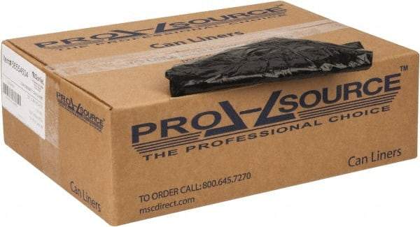 PRO-SOURCE - 1.65 mil Thick, Heavy-Duty Trash Bags - 33" Wide x 39" High, Black - Makers Industrial Supply