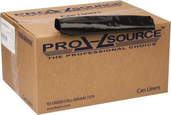 PRO-SOURCE - 2 mil Thick, Heavy-Duty Trash Bags - 40" Wide x 46" High, Black - Makers Industrial Supply