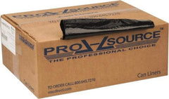 PRO-SOURCE - 1.65 mil Thick, Heavy-Duty Trash Bags - 40" Wide x 46" High, Black - Makers Industrial Supply