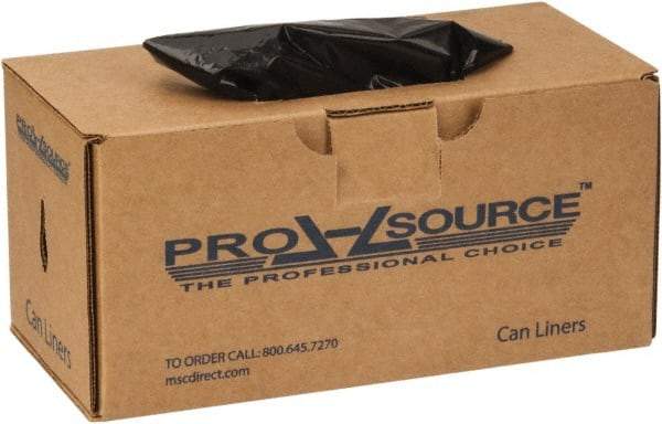 PRO-SOURCE - 1.35 mil Thick, Heavy-Duty Trash Bags - 33" Wide x 40" High, Black - Makers Industrial Supply