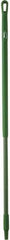 Vikan - 51 x 1-1/4" Fiberglass Squeegee Handle - European Threaded Connection, Green - Makers Industrial Supply