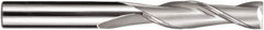 SGS - 5/8", 2-1/4" LOC, 5/8" Shank Diam, 5" OAL, 2 Flute, Solid Carbide Square End Mill - Single End, AlTiN Finish, Spiral Flute, 30° Helix, Centercutting, Right Hand Cut, Right Hand Flute, Series 3L - Makers Industrial Supply