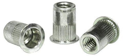 RivetKing - 5/16-18, 0.15 to 0.312" Grip, 17/32" Drill, Aluminum Standard Rivet Nut - Uncoated, Full Head Head - Makers Industrial Supply