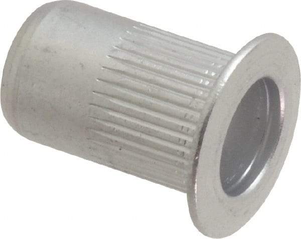 RivetKing - 0.02 to 0.13" Grip, Aluminum Standard Rivet Nut - Uncoated, Countersunk Head - Makers Industrial Supply