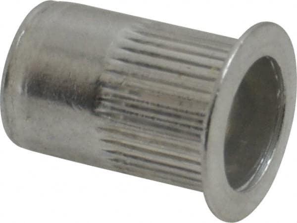 RivetKing - 0.02 to 0.13" Grip, Aluminum Standard Rivet Nut - Uncoated, Countersunk Head - Makers Industrial Supply