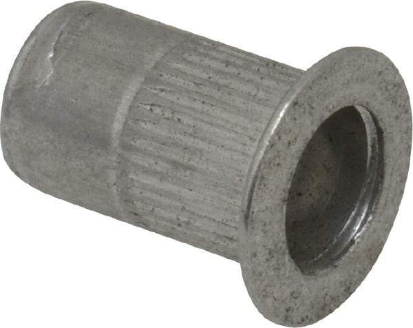 RivetKing - #10-32, 0.02 to 0.13" Grip, 19/64" Drill, Aluminum Standard Rivet Nut - Uncoated, Countersunk Head - Makers Industrial Supply