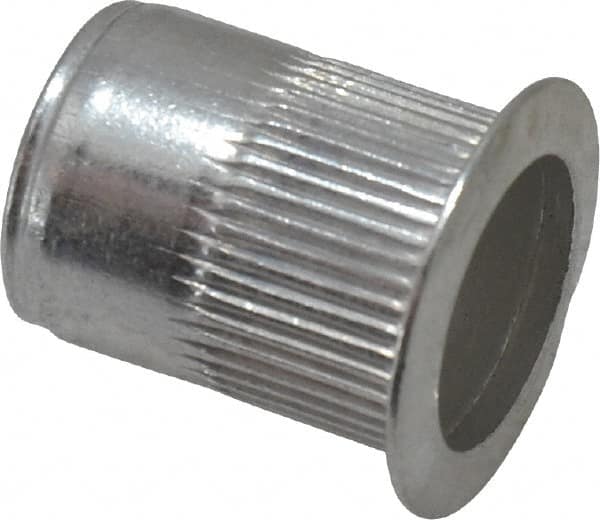 RivetKing - 5/16-18, 0.027 to 0.15" Grip, 17/32" Drill, Aluminum Standard Rivet Nut - Uncoated, Countersunk Head - Makers Industrial Supply