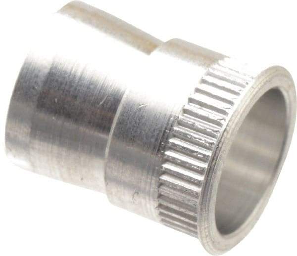 RivetKing - #10-24 UNC, Uncoated, Aluminum Knurled Rivet Nut Inserts - 0.297" to 0.302" Grip, 9/32" Drill Size - Makers Industrial Supply