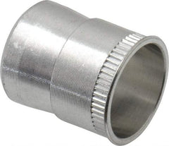 RivetKing - 5/16-18 UNC, Uncoated, Aluminum Knurled Rivet Nut Inserts - 0.531" to 0.536" Grip, 1/2" Drill Size - Makers Industrial Supply