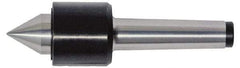 Interstate - MT1 Taper Shank Shank, 1.339" Head Diam, 200 Lb Capacity, Live Center - 6,700 Max RPM, 0.669" Point Diam, 0.79" Point Len, 200 Lb Max Workpc, Standard Point - Makers Industrial Supply