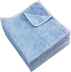 PRO-SOURCE - Dry Microfiber Wipes - Packet, 16" x 16" Sheet Size, Blue - Makers Industrial Supply