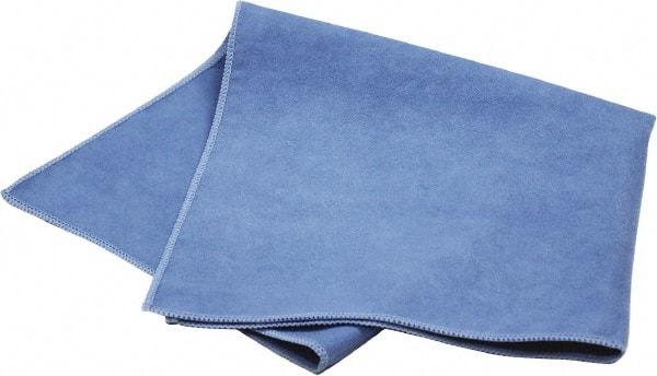 PRO-SOURCE - Reusable Microfiber Wipes - Packet, 16" x 16" Sheet Size, Blue - Makers Industrial Supply