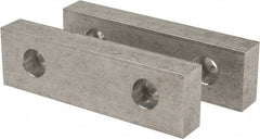 Gibraltar - 5-1/8" Wide x 1-1/2" High x 3/4" Thick, Flat/No Step Vise Jaw - Soft, Aluminum, Fixed Jaw, Compatible with 5" Vises - Makers Industrial Supply